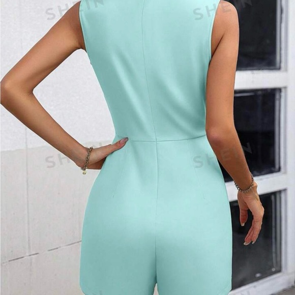 Cute sky blue jumpsuit for sale. - Picture 2 of 5